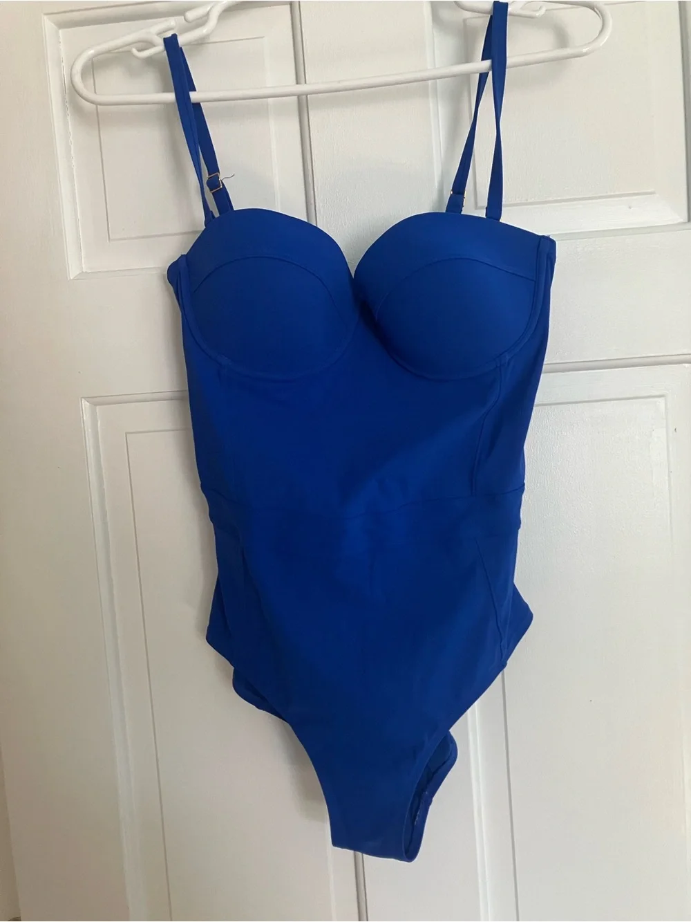 Tory Burch Cobalt Blue One-Piece Swimsuit with Molded Cups